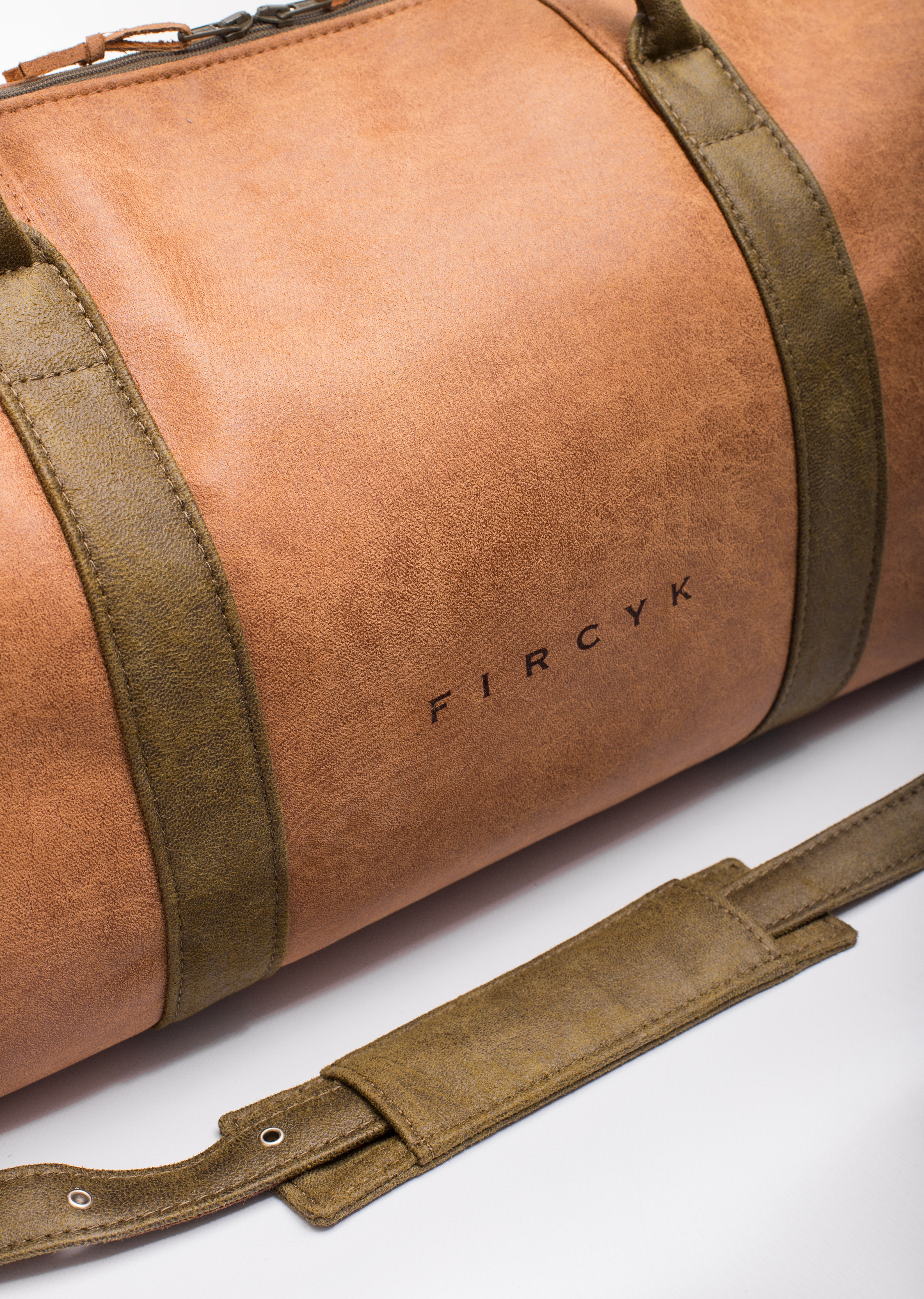 Travel Bag - Cognac, Recycled Leather