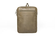 Laptop-Rucksack – Light Olive, Naturleder