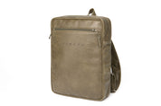 Laptop-Rucksack – Light Olive, Naturleder